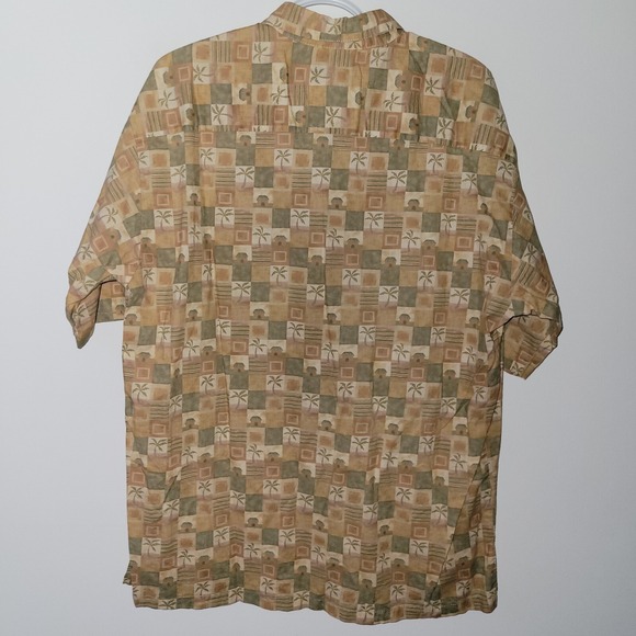 Tori Richard Short Sleeve Button Up Shirt Men's Size Large Hawaiian Beach Surf - Picture 2 of 6